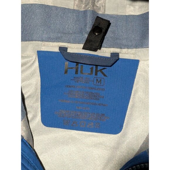 Huk Fishing Icon X Superior 3L Waterproof Windproof Hooded Jacket Sz M - Picture 4 of 7